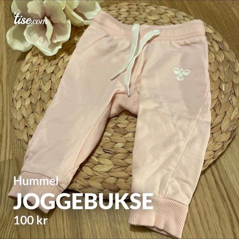 Hummel joggebukse lyse rosa 62