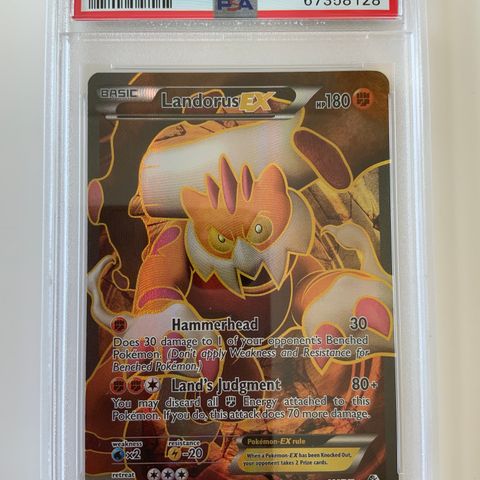 Pokemon FA Landorus EX 2012 Boundaries Crossed PSA 7