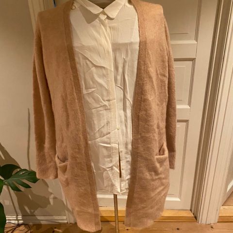 Second Female Cardigan i rosa/beige str M selges