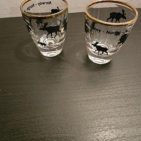 Selges 2 stk shotglass med elg.