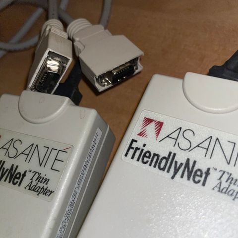 Asante FriendlyNet Thin Adapter / Apple Macintosh Ethernet networking system