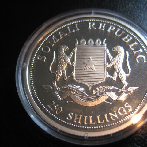 200 Shillings  Somalia  2000  sølv proof kv.OL sidney