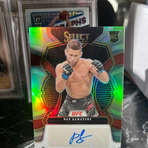 2023 Panini Select UFC PAT SABATINI Silver Autograf Rookie MMA