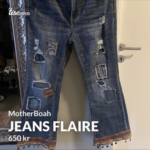 Esmeralda flare jeans fra Mother Boah