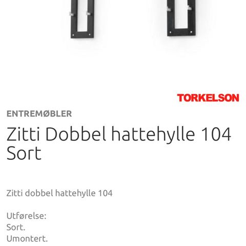 ZITTI DOBEL hattehylle 104