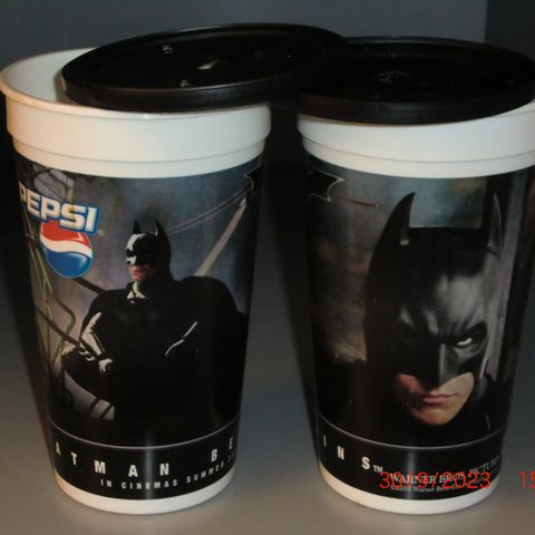 BatMan Begins Kino Premiere Pepsi-kopper Lynvingen