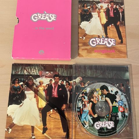 Grease DVD film med sangbok