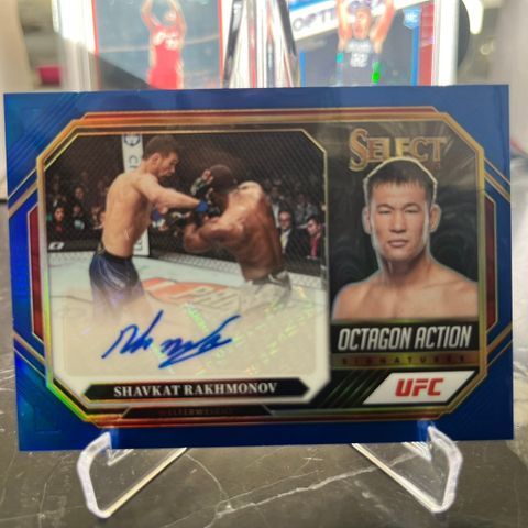 2023 Panini Select UFC SHAVKAT RAKHMONOV Blue Autograf 55/75