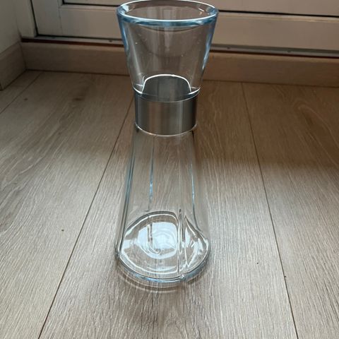 Rosendahl karaffel glass med sølvkant