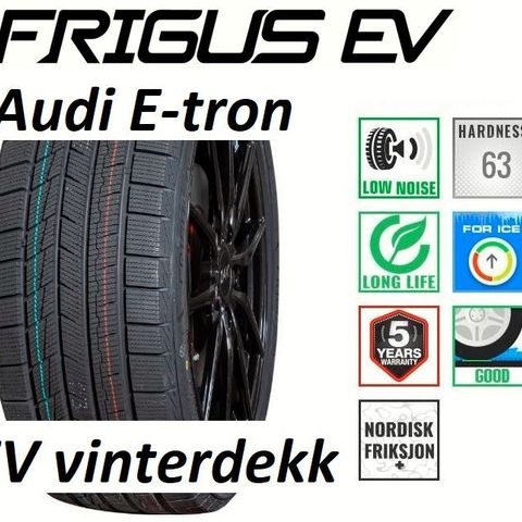 AUDI E-TRON ELBIL-VINTERDEKK -FRIGUS EV 255/50 R20 OG 255/55 R19