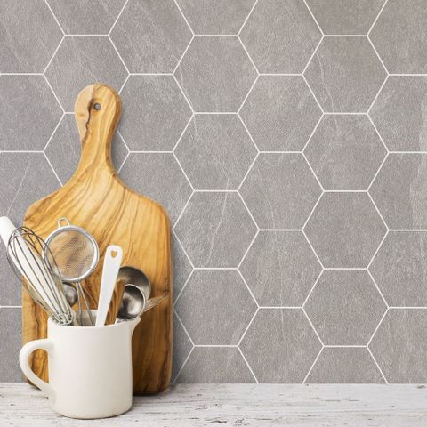 Berryalloc kitchen wall naturskifer hexagon satin finish