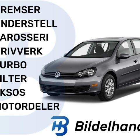 VW GOLF VI mk6 08-13mod. BREMSER, EKSOS, MOTOR, LYKTER, KAROSERII, FILTER