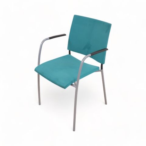2 stk. Nyrenset | Lammhults Spira stol i blå farge