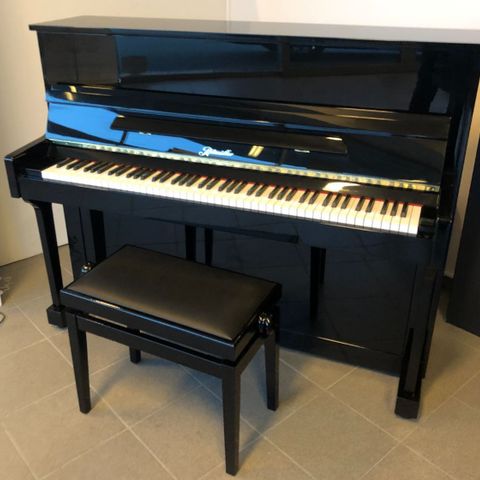 Piano Ritmuller piano brukt sort blank Modell UP 117 cm 2020 mod