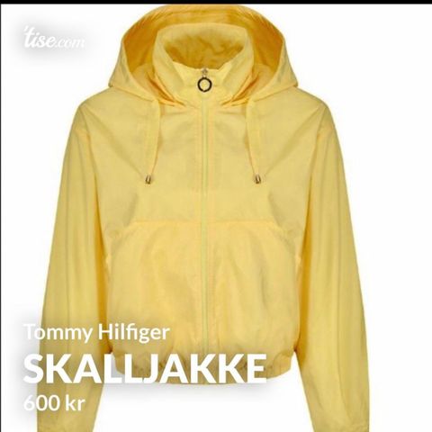 skalljakke tommy hilfiger s/m