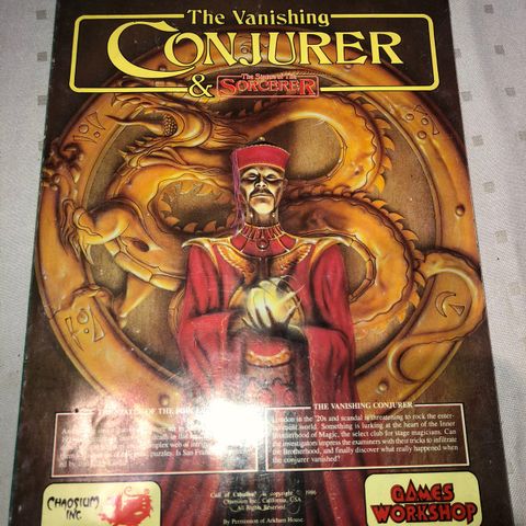 Call Of Cthulhu Rollespill Moduler og miniatyrer Vintage 1980 MASSE SAMLEVERDIG