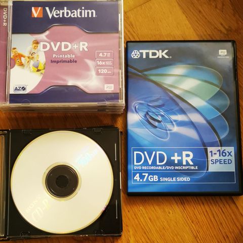 Blanke CDer og DVDer