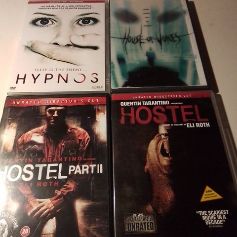 Hostel 1-2- Hypnos- House of Voices- The Invisible Man - Insidious