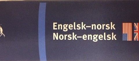 Ordbok. Norsk engelsk Engelsk norsk. Som ny.