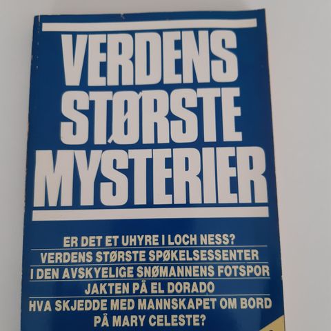 "VERDENS STØRSTE MYSTERIER" NIGEL BLUNDELL