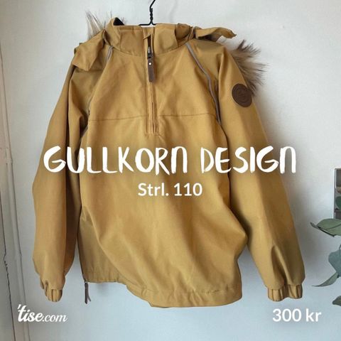 Gullkorn Design anorakk