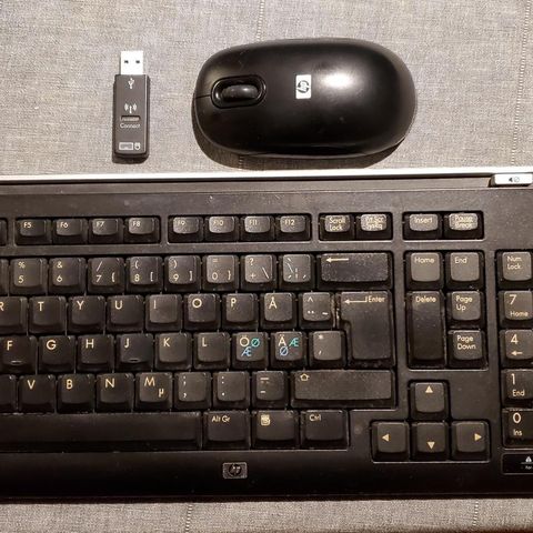 HP multimedia tastatur og mus