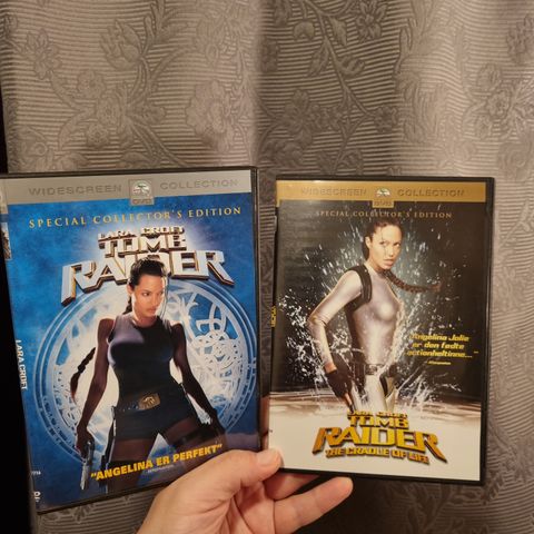 Pakkepris! Lara Croft: Tomb Raider 1 og 2 (DVD filmer). Norsk tekst.