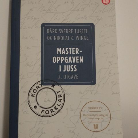 JUR5030 Masteroppgaven i juss