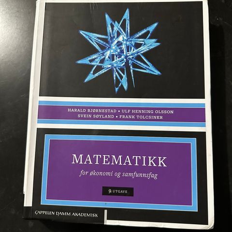 Matematikk for økonomi og samfunnsfag