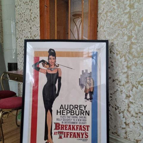 Audrey Hepburn affisch, 1300 kr