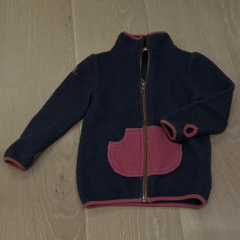 Woolland ull-/fleece jakke str 92-96