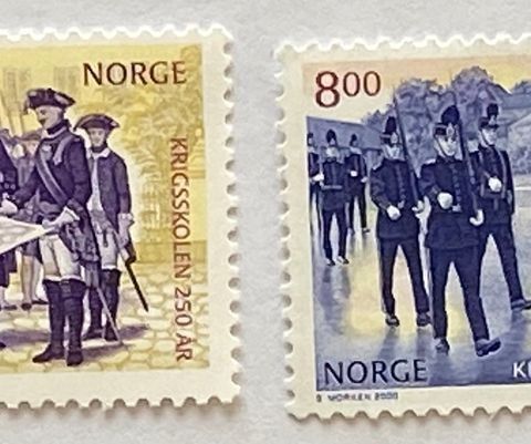 Norge 2000 Krigsskolen 250 år NK 1396-1397 Postfrisk
