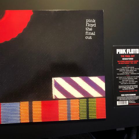 PINK FLOYD "The Final Cut"  Bernie Grundman remaster 2016 - vinyl LP 180gram NY!