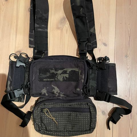 MOS Tactical vest Multicam black selges for kr 1500