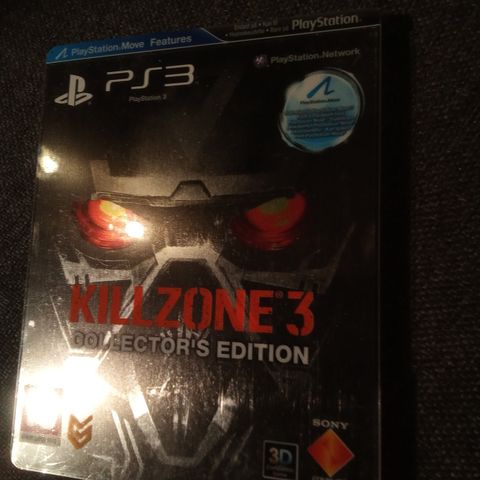 PS3 KILLZONE 3 Collector's edition I steelbook cover Spill selges