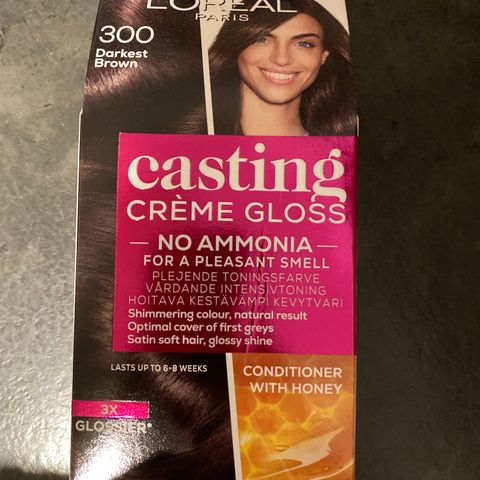 Uåpnet L’Oréal Casting creme gloss i fargen 300 Darkest Brown.