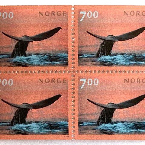 Norge 2000 Turistmerker VII NK 1393 Permasetthval  4-blokk  Postfrisk