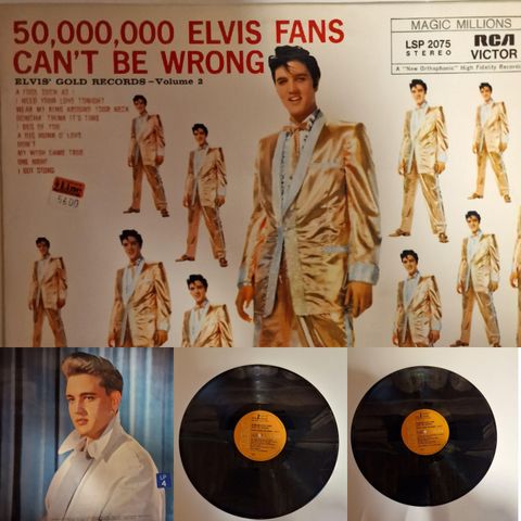 ELVIS' GOLDEN RECORDS  - VOL. 2 - VINTAGE/RETRO LP-VINYL (ALBUM)