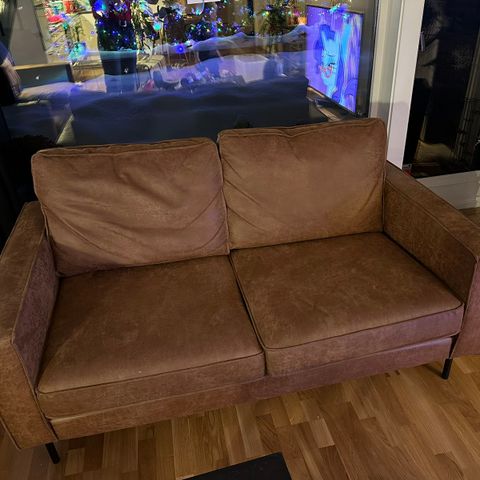 Weston 2 seter lys brun sofa