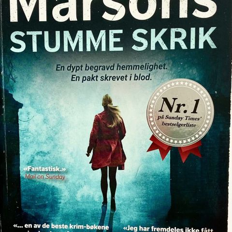 Angela Marsons: " Stumme skrik". Paperback