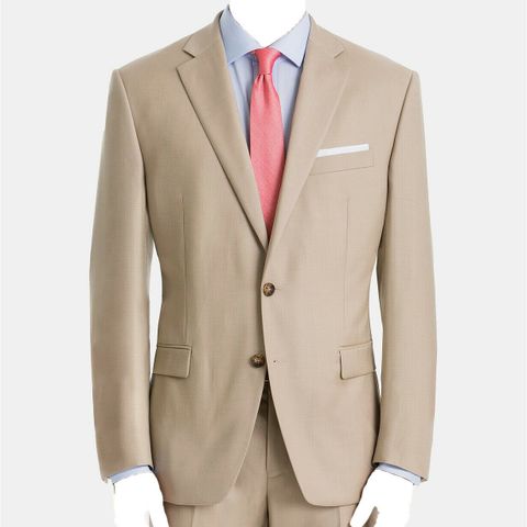 $495 POLO RALPH LAUREN Blazer 36 US/46 EU regular TAN / BEIGE 100% ULL fra USA