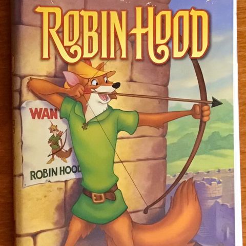 Walt Disney Gold Collection Robin Hood BIGBOX Vhs 19852