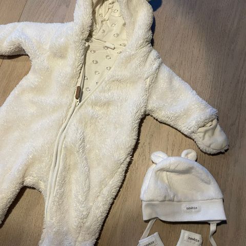 Teddydress, lue og votter 🧸