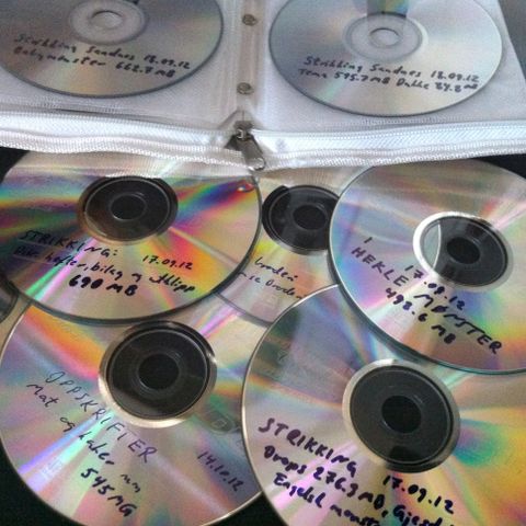 Eldre backup cd`r med mønster selges da jeg har gått over til annen lagring