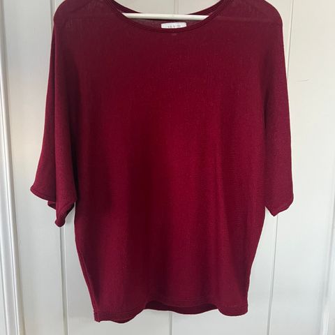 Rødrosa genser/topp fra va vite med glitter ubrukt