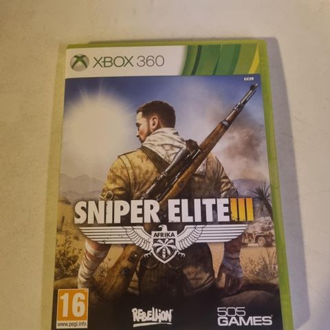 Xbox 360 spill , Sniper Elite 3.