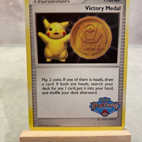 Pokemon Pikachu Victory Medal Winner