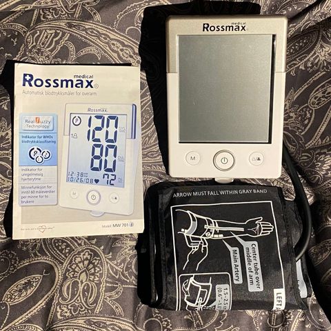 Rossmax automatisk blodtrykksmåler