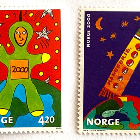 Norge 2000 Et nytt årtusen NK 1401-1402 Postfrisk