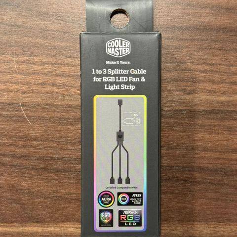 COOLER MASTER 1 to 3 Splitter Cable for RGB LED Fan & Light Strip
